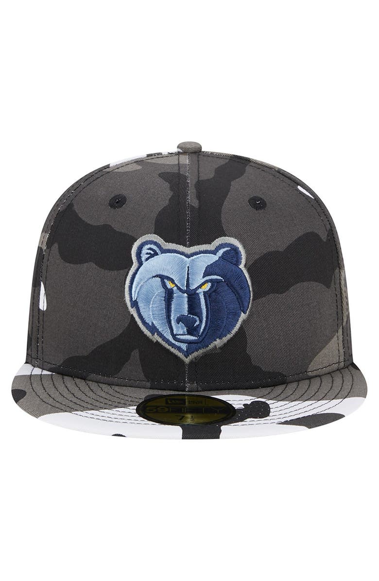 New Era Men's New Era Memphis Grizzlies Snow Camo 59FIFTY Fitted Hat, Alternate, color, Camo