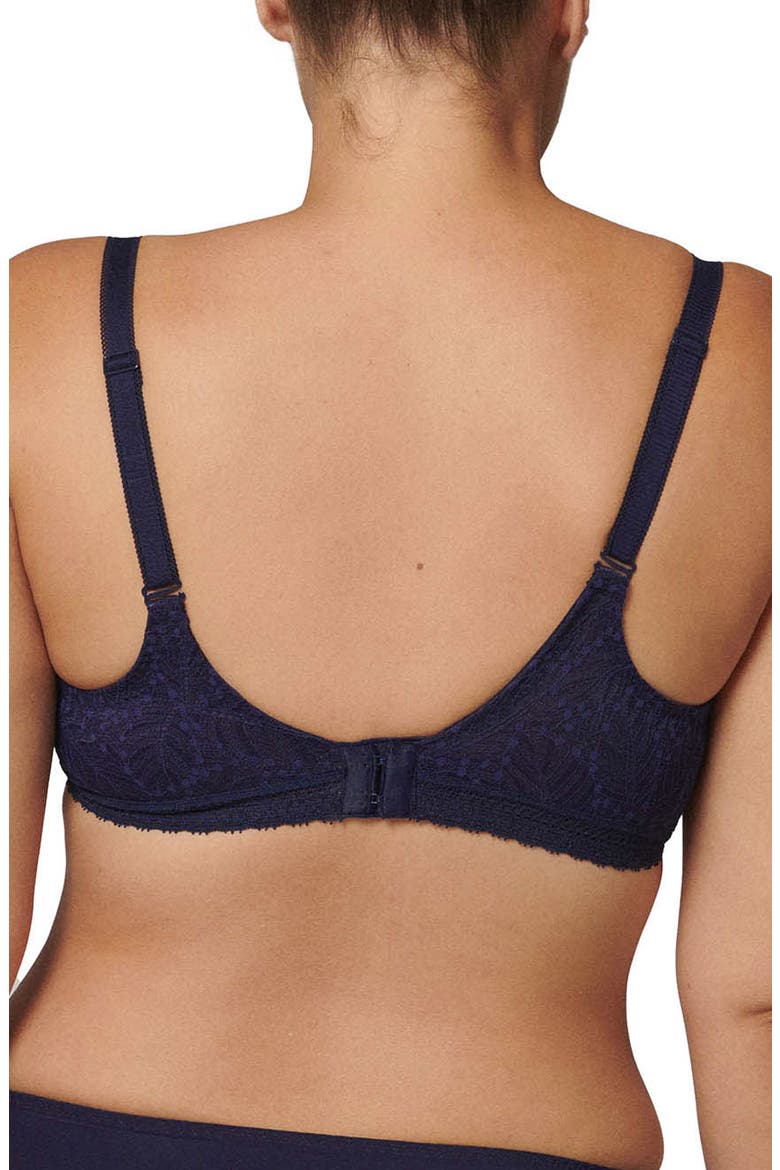 Comete Underwire 3D Plunge Bra, Alternate, color, MIDNIGHT