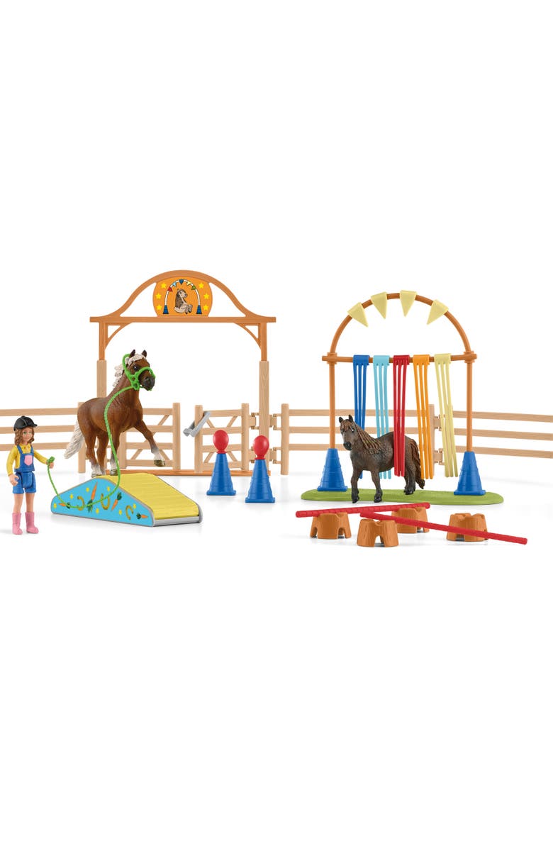Schleich Farm World Pony Agility Training, 41 Pieces, Kids, Main, color, Multicolored