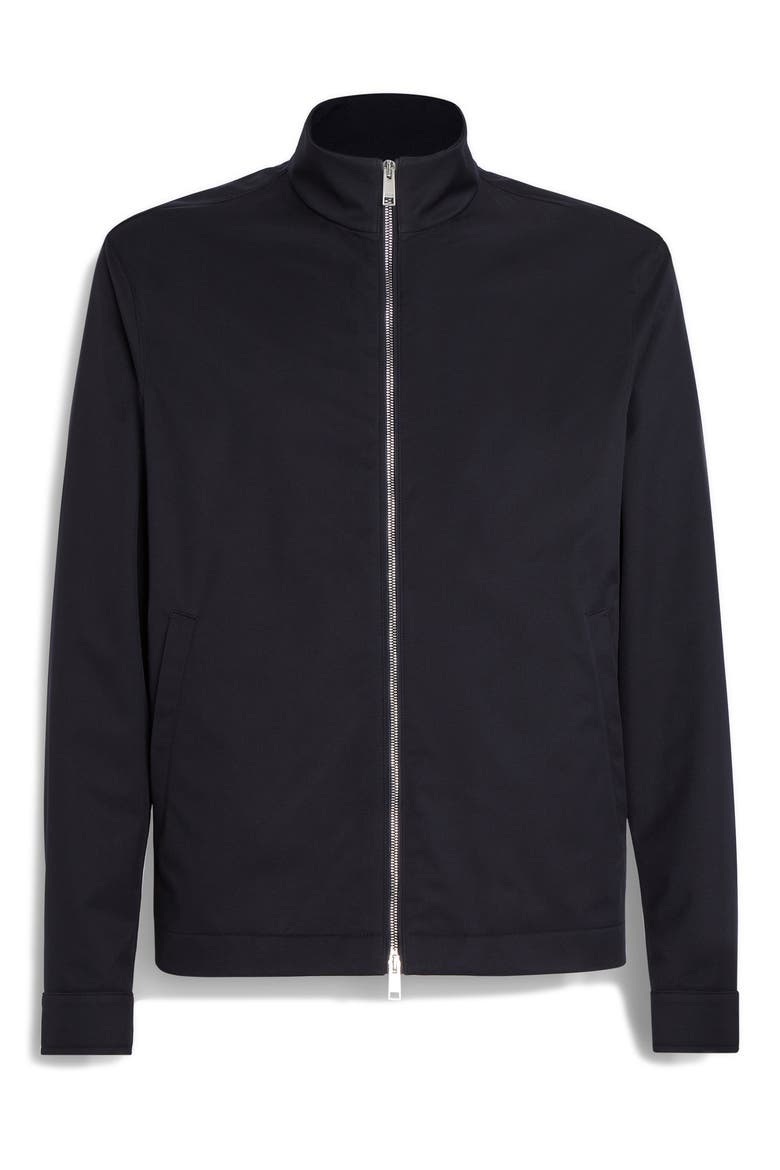Stand Collar Jacket, Alternate, color, NAVY