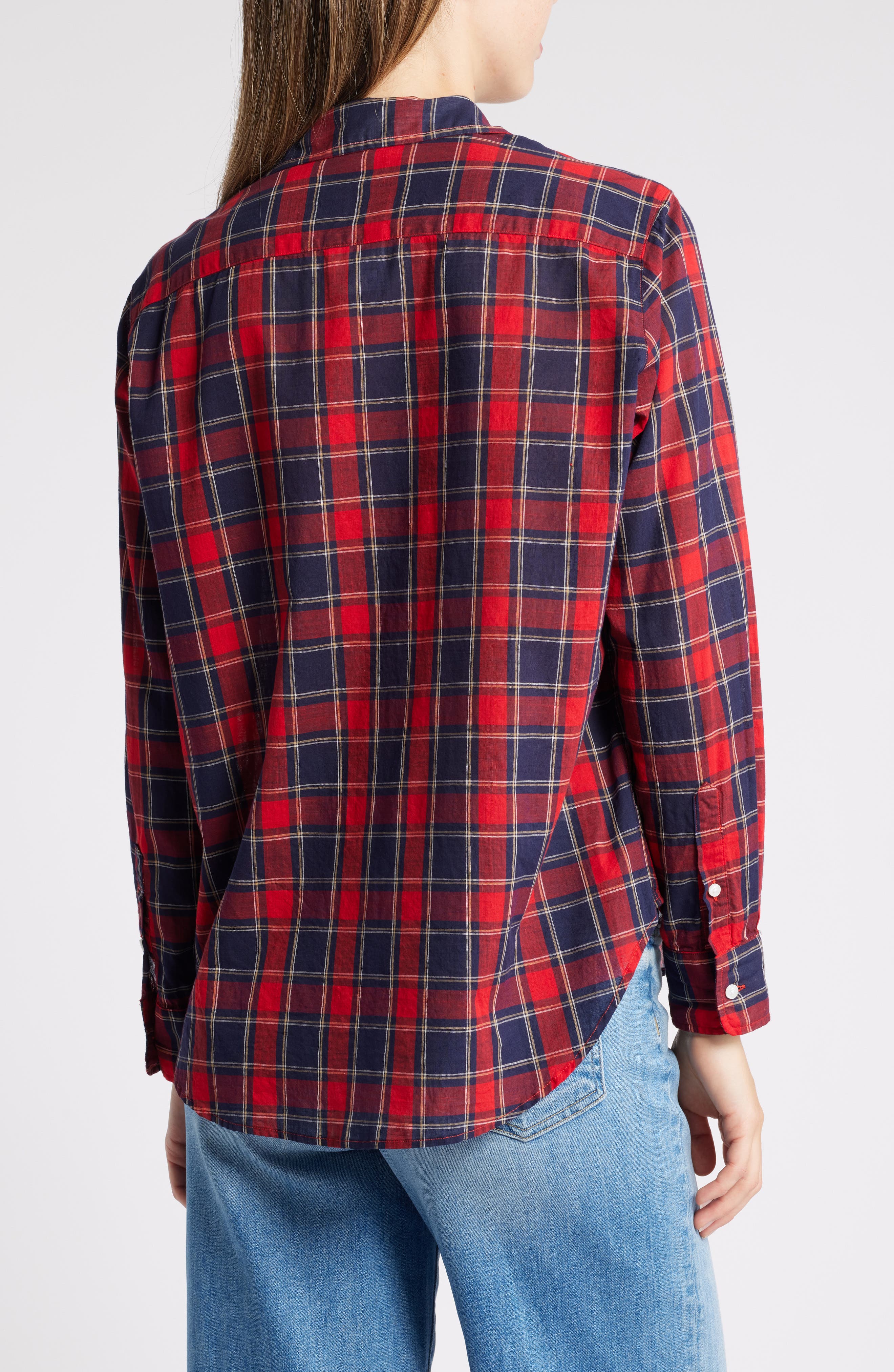 Eileen Plaid Relaxed Button-Up Shirt - image 2