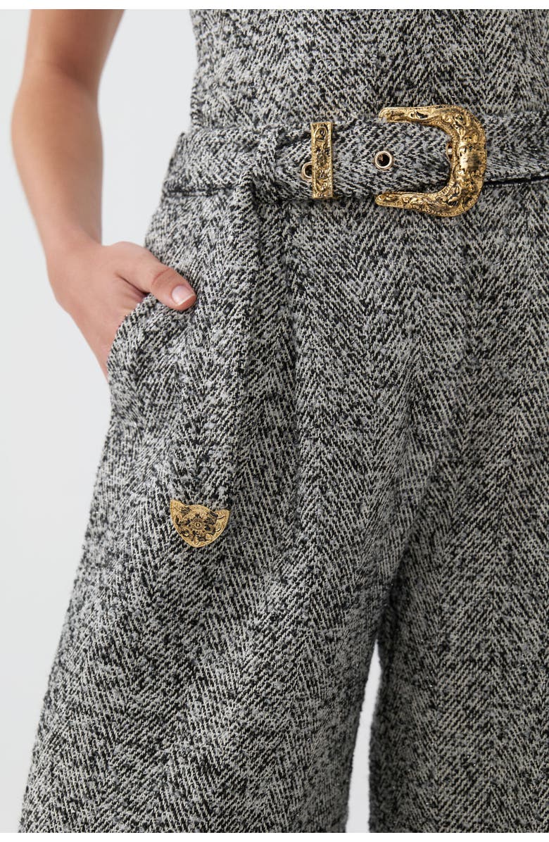 Nocturne Belted High Waist Pants, Alternate, color, 