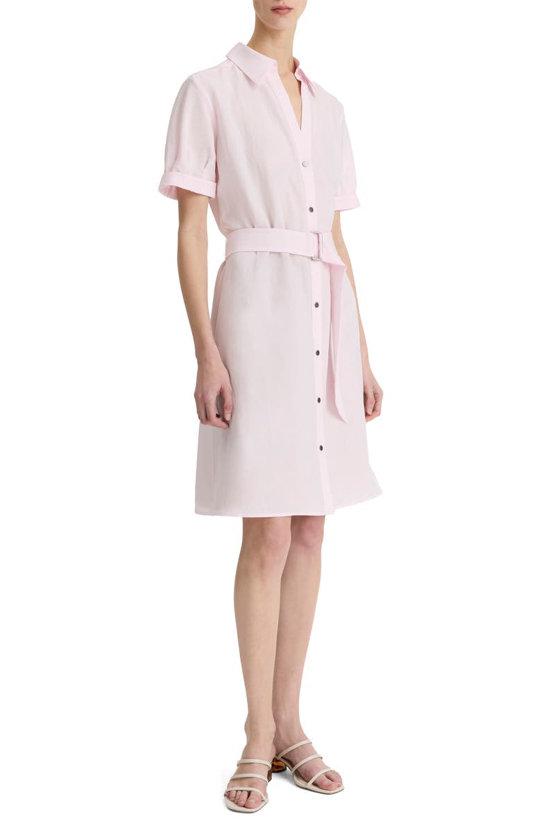 Vince Short Sleeve Shirtdress, Alternate, color, Casa Rosa