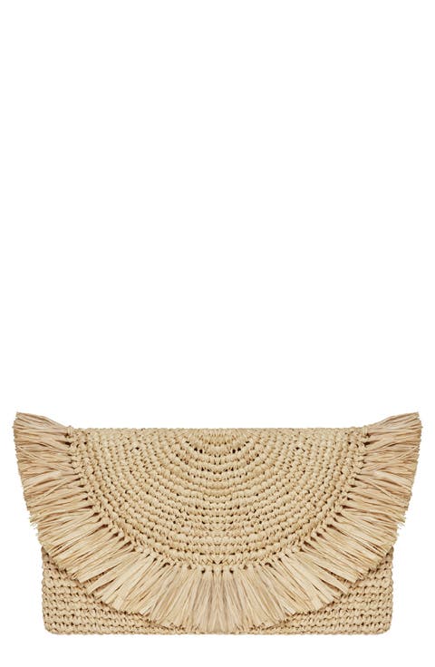 Palma Raffia Clutch