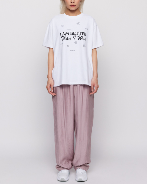 Samii Ryan Better Today Oversized Tee In White