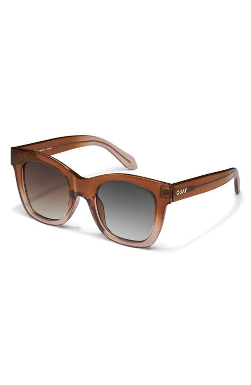 Quay After Hours 51mm Square Sunglasses In Coffee Doe/brown