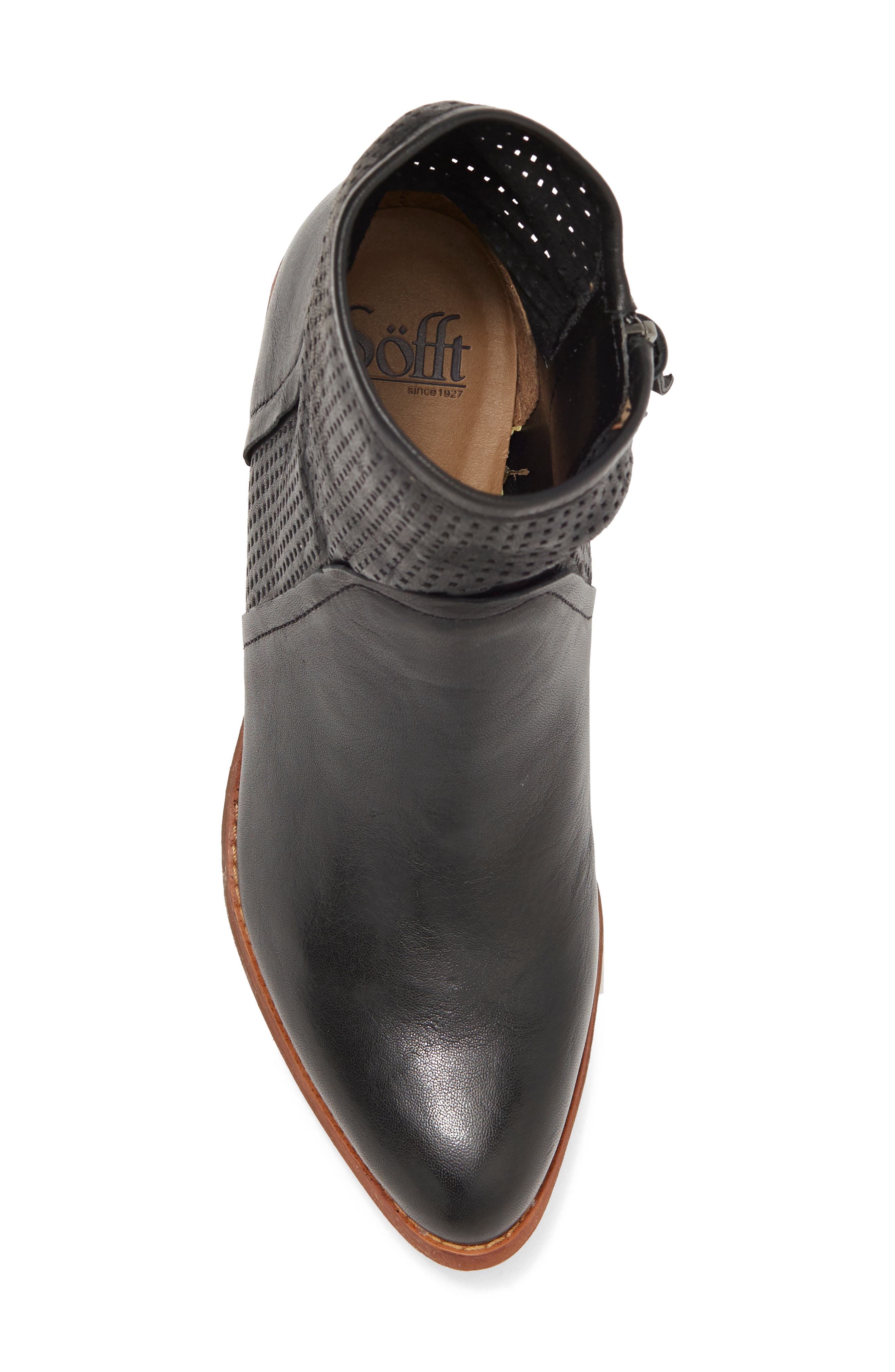 Söfft Abeena Perforated Boot, Alternate, color, Black