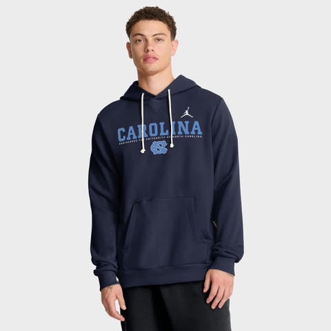 Men's Jordan Brand Navy North Carolina Tar Heels 2025 Sideline Standard Issue Dri-FIT Hoodie