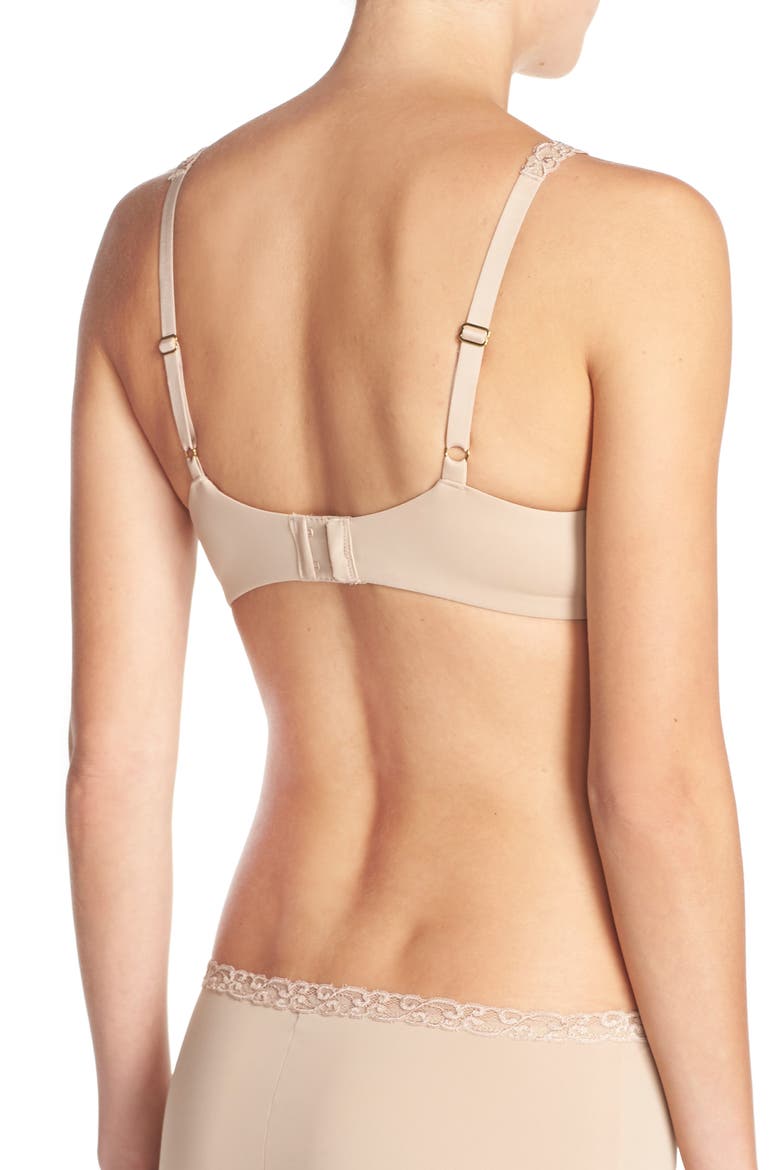 Pure Luxe Underwire T-Shirt Bra, Alternate, color, CAFE