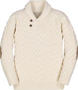 Hope & Henry Boys' Organic Shawl Collar Sweater, Kids