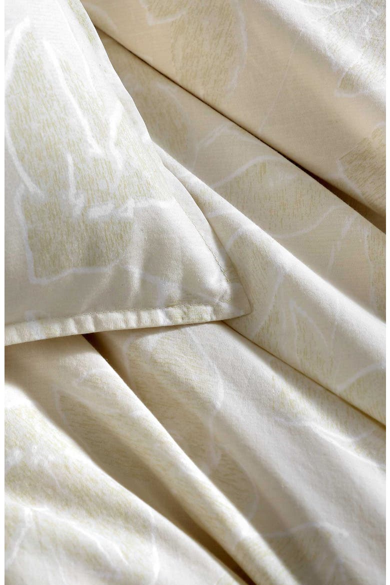 Yellow Leaves 200 Thread Count Cotton Comforter & Shams Set, Alternate, color, LIGHT / MEDIUM YELLOW