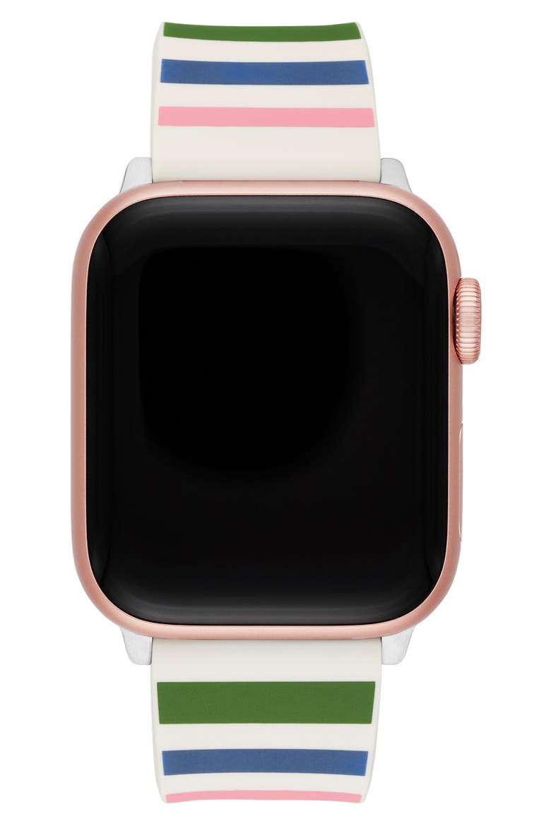 Apple Watch® or Samsung Galaxy Watch® stripe silicone watchband (Nordstrom Exclusive), Alternate, color, MULTI
