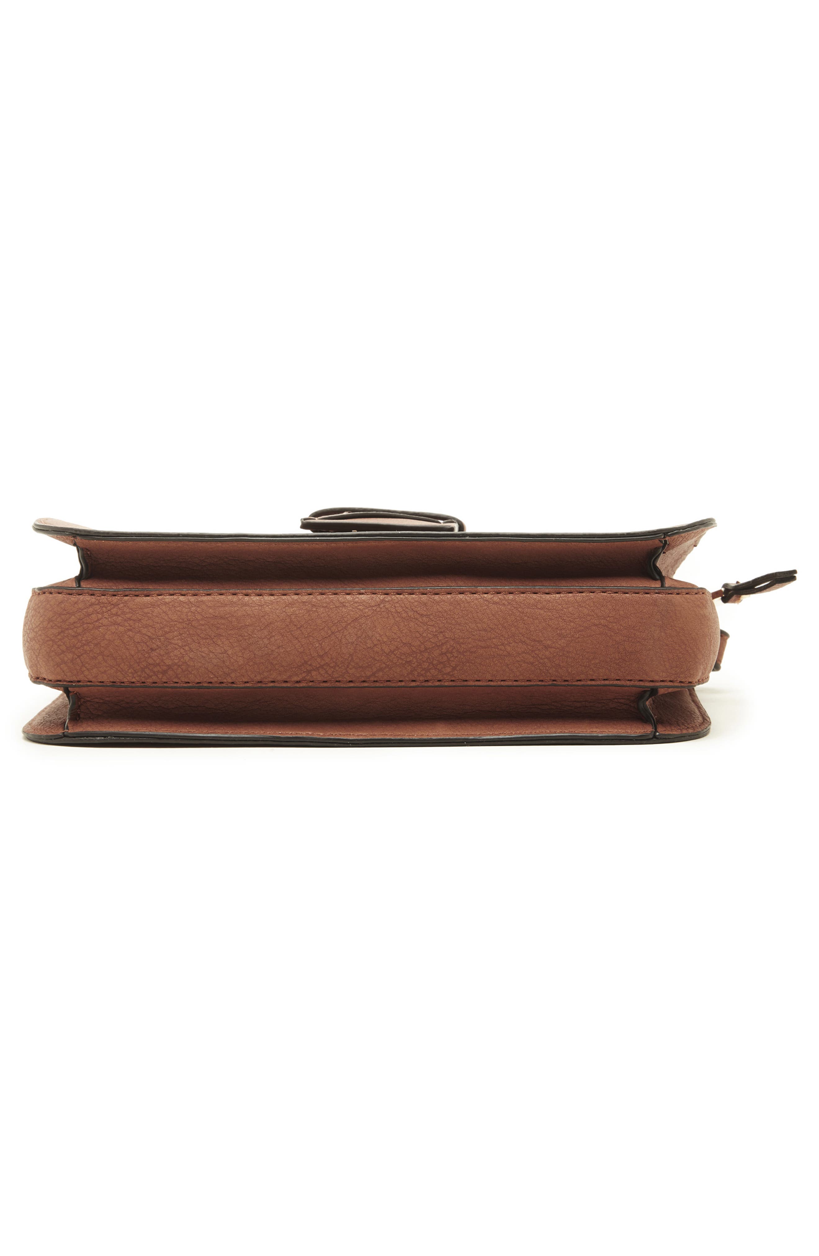 Valah Faux Leather Crossbody Bag, Alternate, color, COGNAC