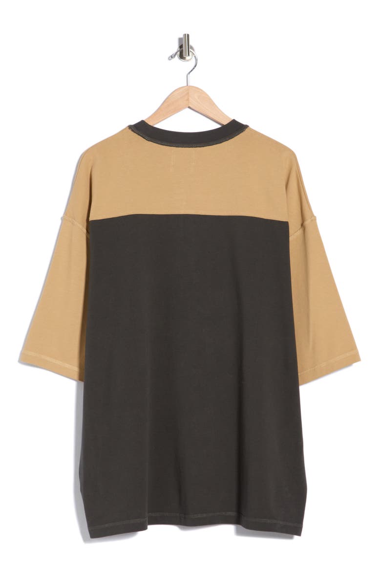 Eagle Yoke T-Shirt, Alternate, color, TAN/ VINTAGE BLACK
