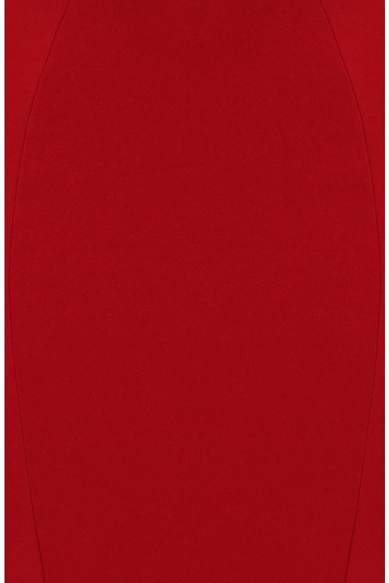 Nayara Crepe Skirt, Alternate, color, RED ROSE