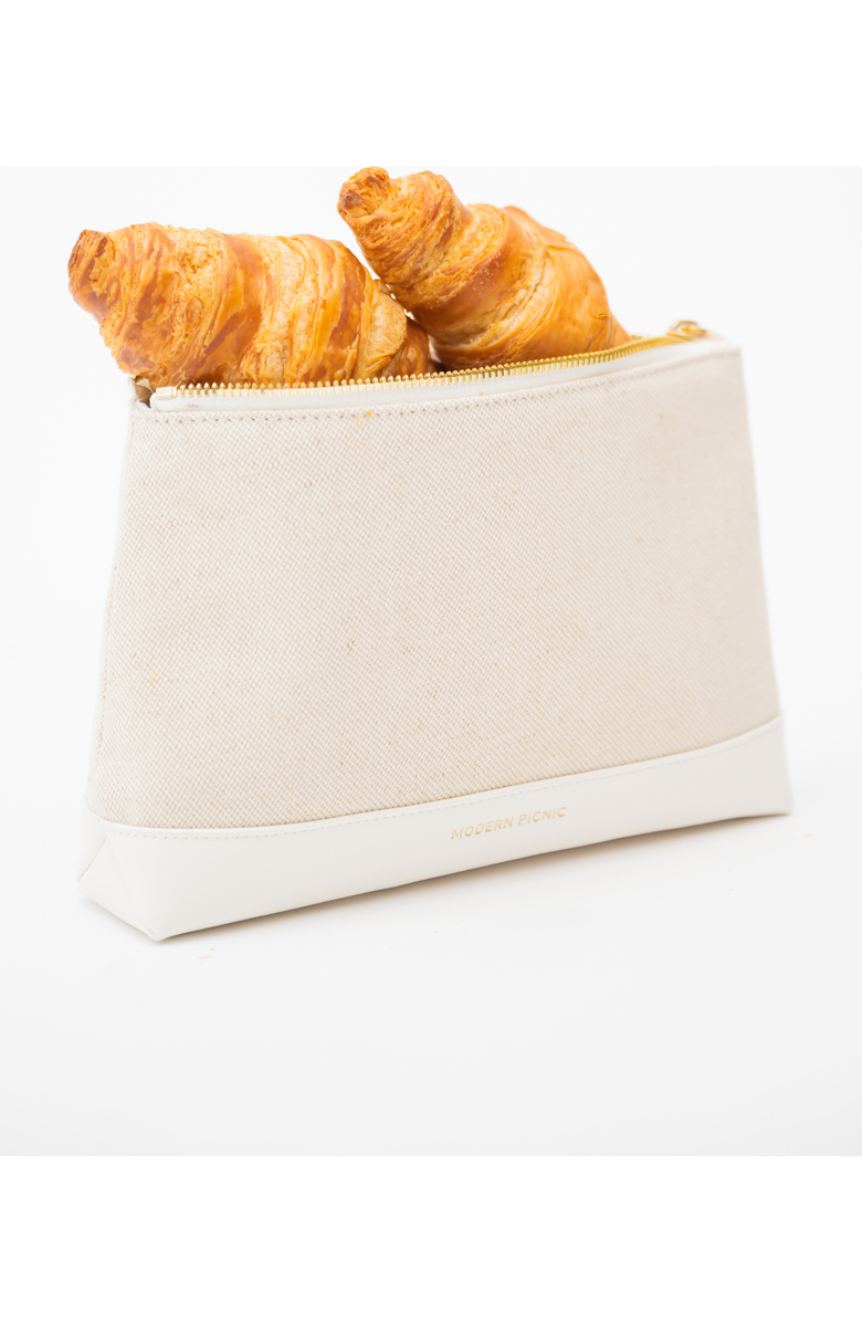 Modern Picnic THE SNACKER, Alternate, color, White Canvas