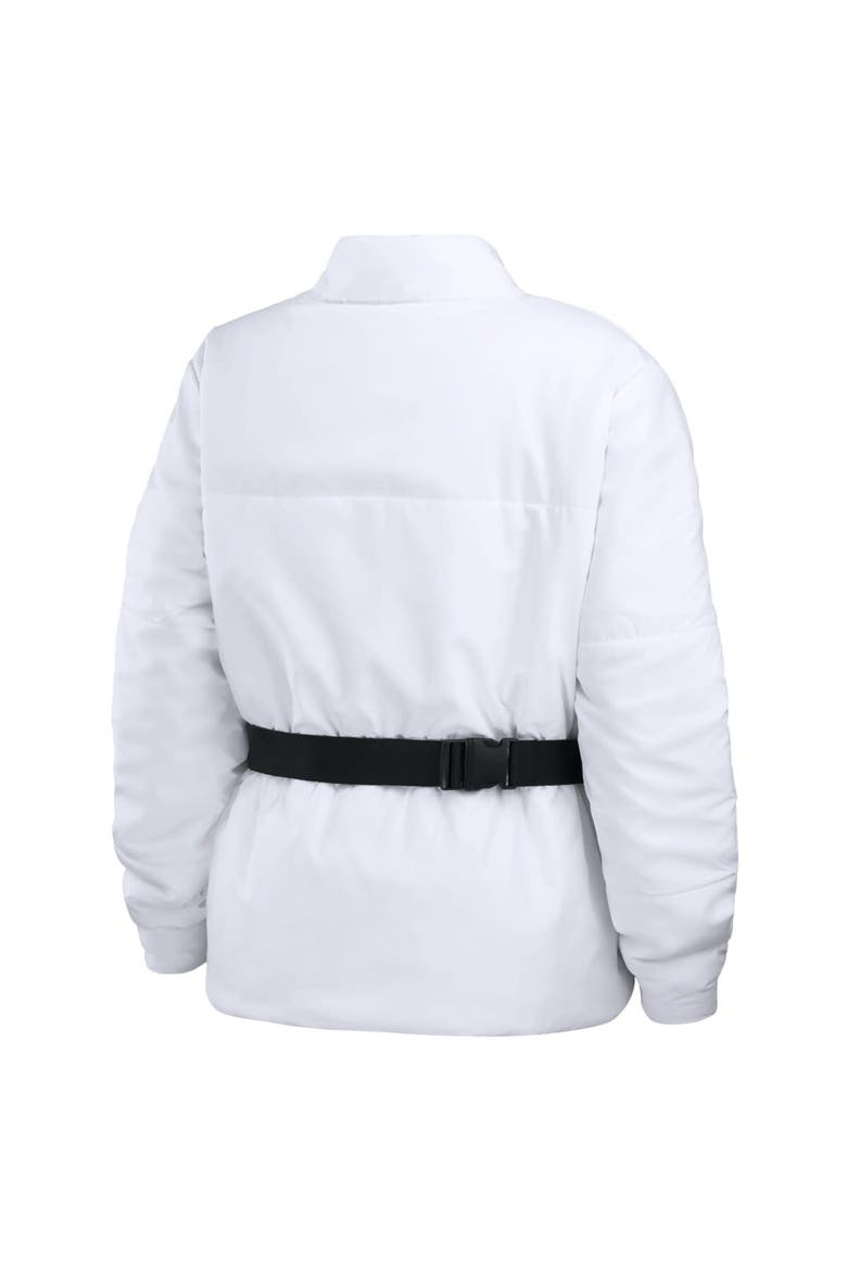 Women's WEAR by Erin Andrews  White Cleveland Browns Packaway Full-Zip Puffer Jacket, Alternate, color, White