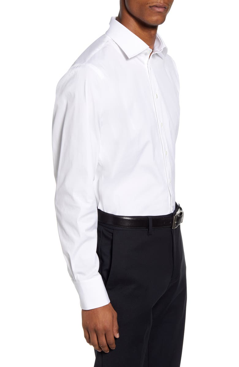 Thomas Pink Slim Fit Stretch Poplin Dress Shirt, Alternate, color, 