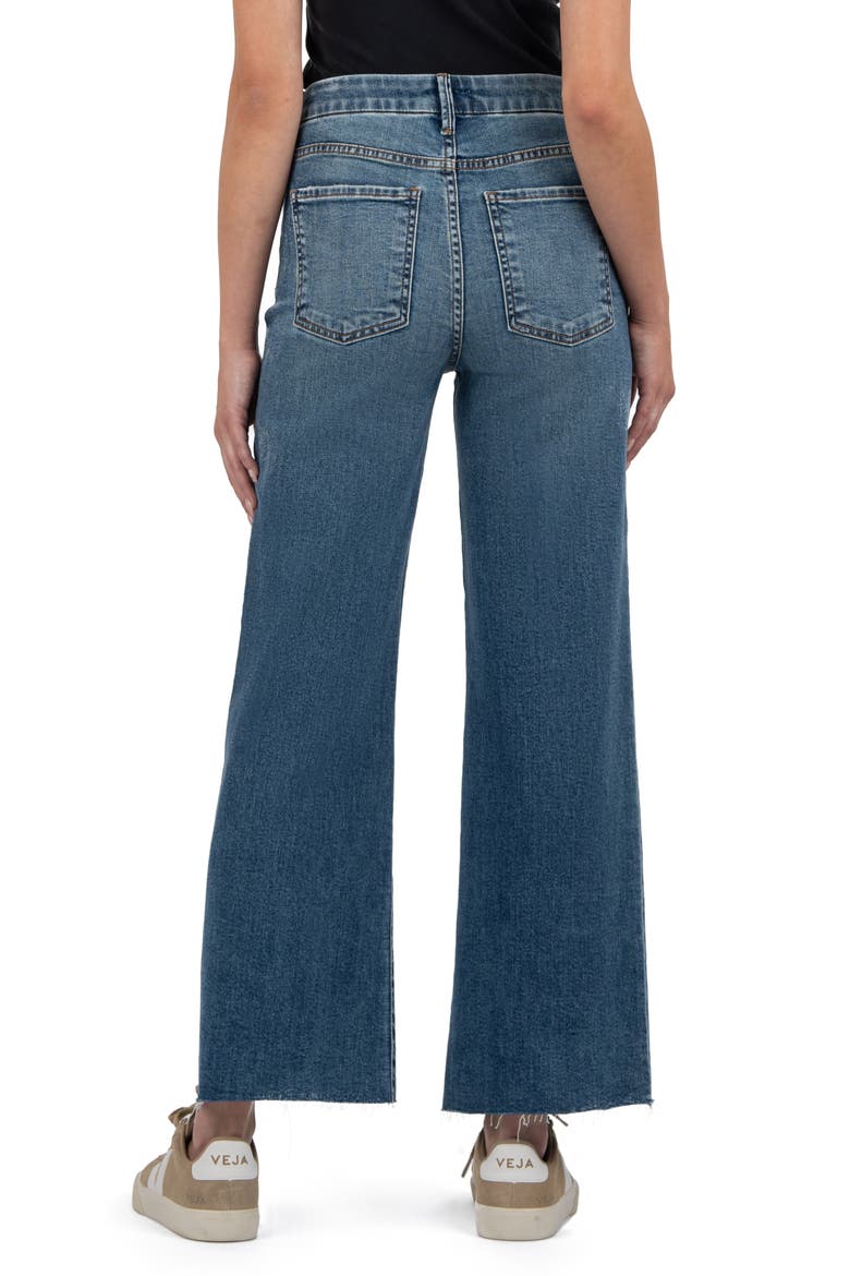 Meg Fab Ab Raw Hem High Waist Ankle Wide Leg Jeans, Alternate, color, FAMILY