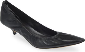 The Row Liisa Pointed Toe Kitten Heel Pump (Women) | Nordstrom