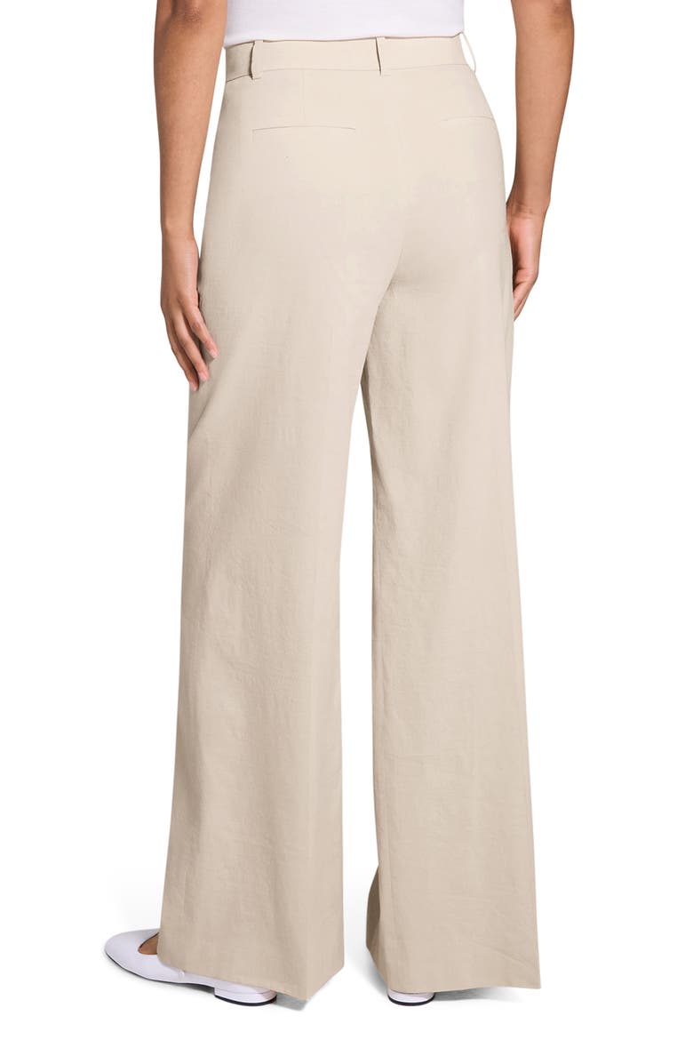 Linen Blend Wide Leg Pants, Alternate, color, STRAW