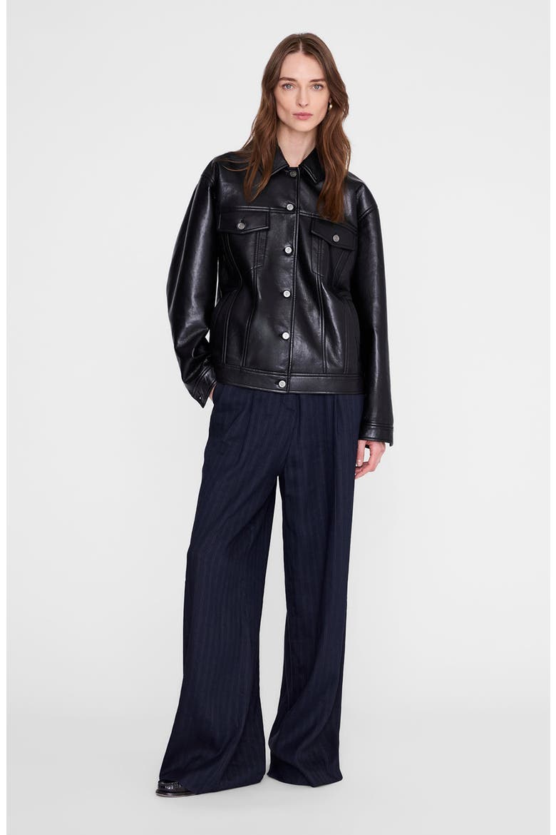 Rory Leather Jacket, Alternate, color, Black