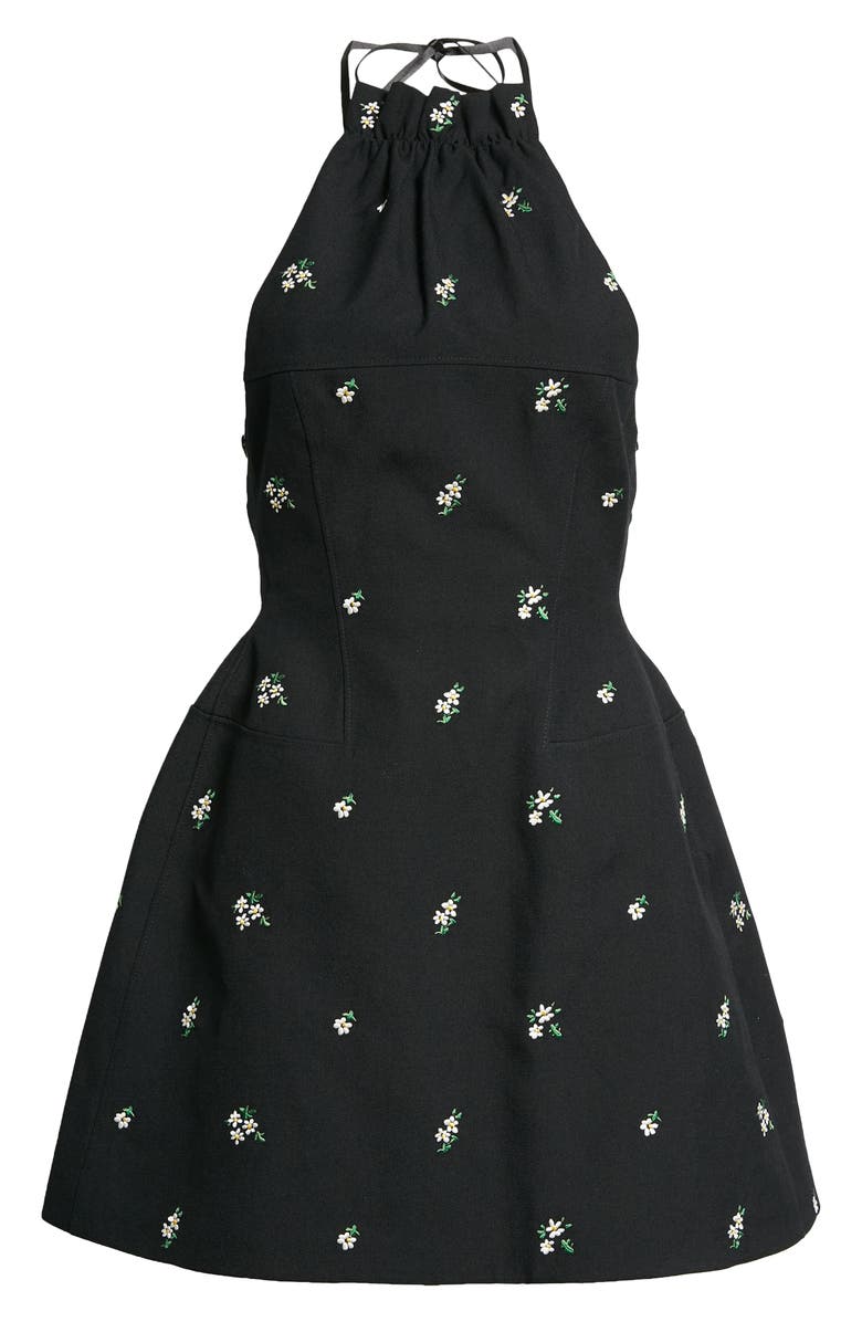 Shushu/Tong Embroidered Floral Wool & Silk Minidress, Alternate, color,