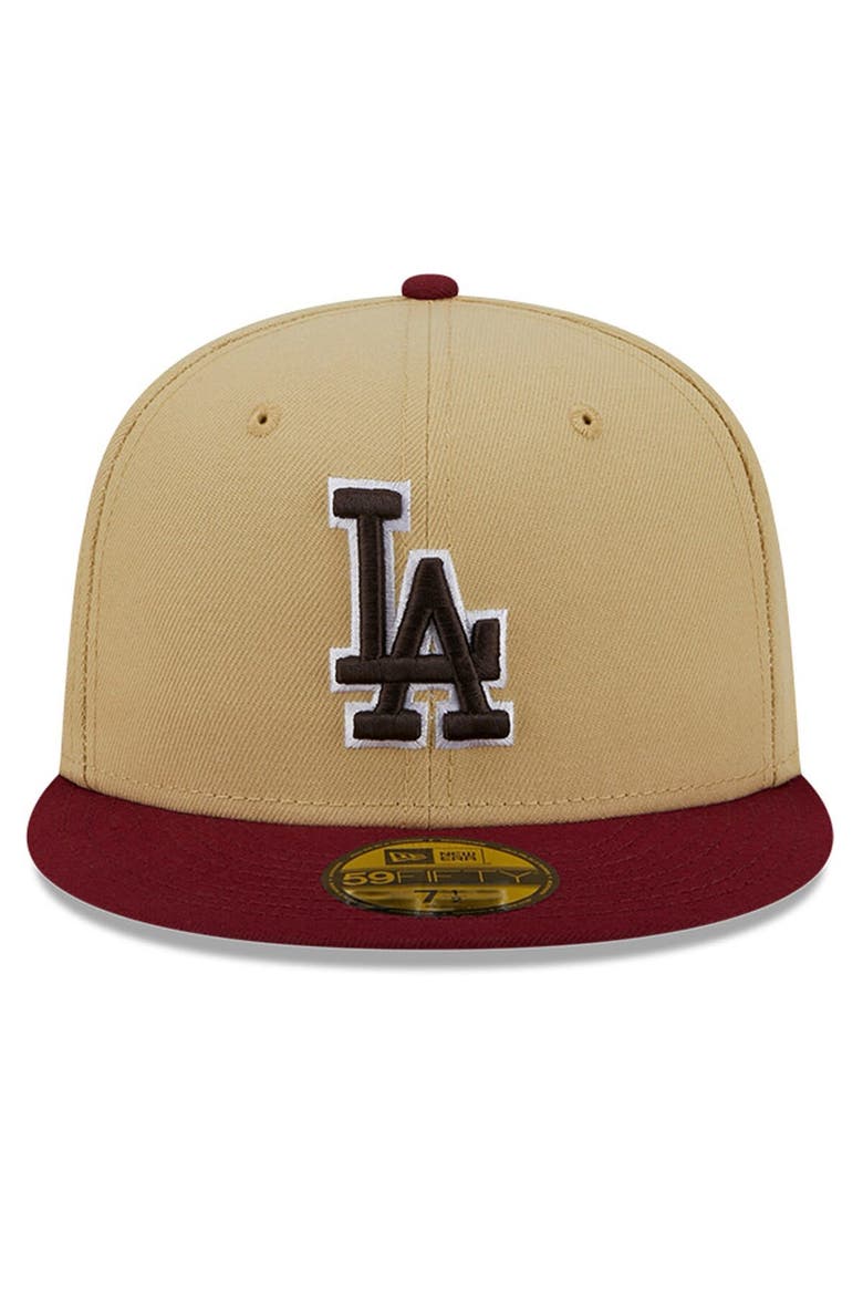 Men's New Era Vegas Gold/Cardinal Los Angeles Dodgers 59FIFTY Fitted Hat, Alternate, color, Vegas Gold