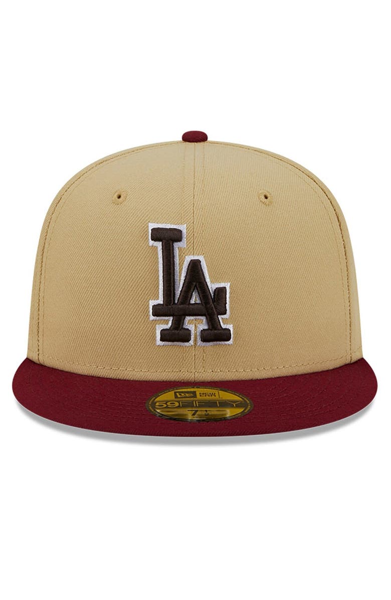 New Era Men's New Era Vegas Gold/Cardinal Los Angeles Dodgers 59FIFTY Fitted Hat, Alternate, color,