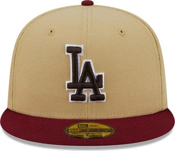 【US限定】New Era 59FIFTY MLB Los Angeles Dodgers Brown&Gold Los Angeles Dodgers Fitted New Era 59Fifty City Connect Logo