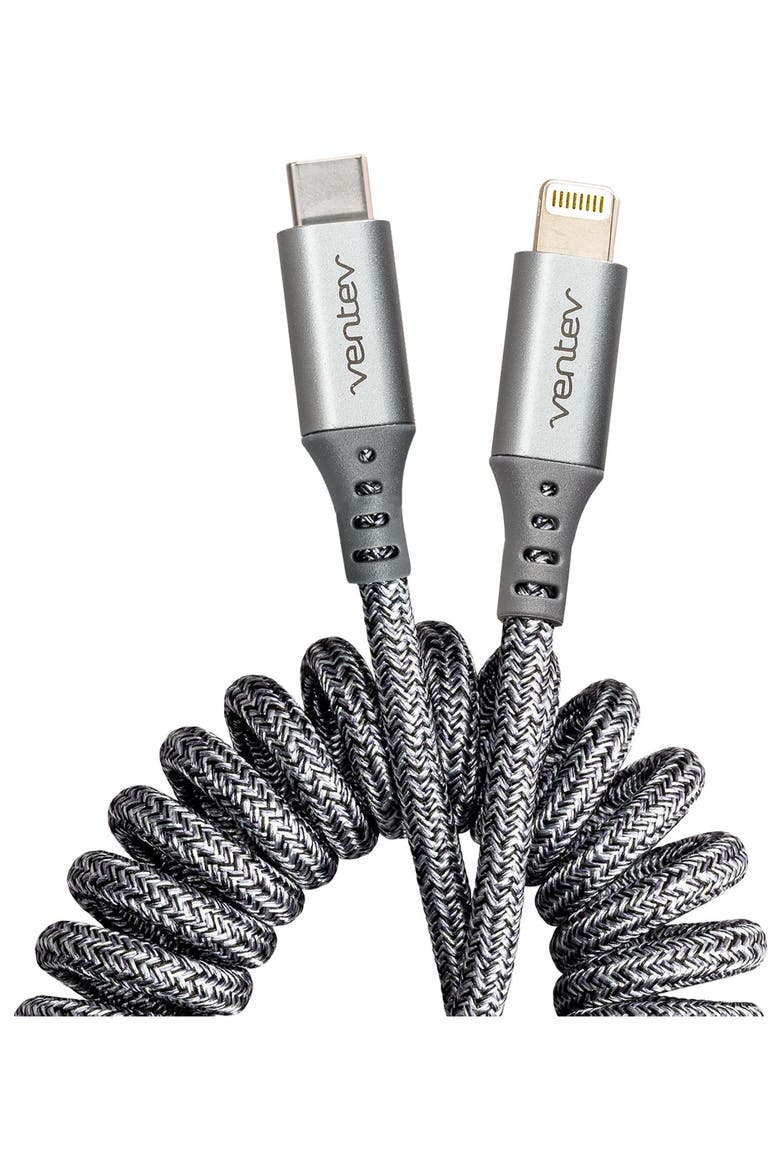 Helix USB-C to Apple Lightning High Speed Travel 3 Foot Cable, Main, color, Grey