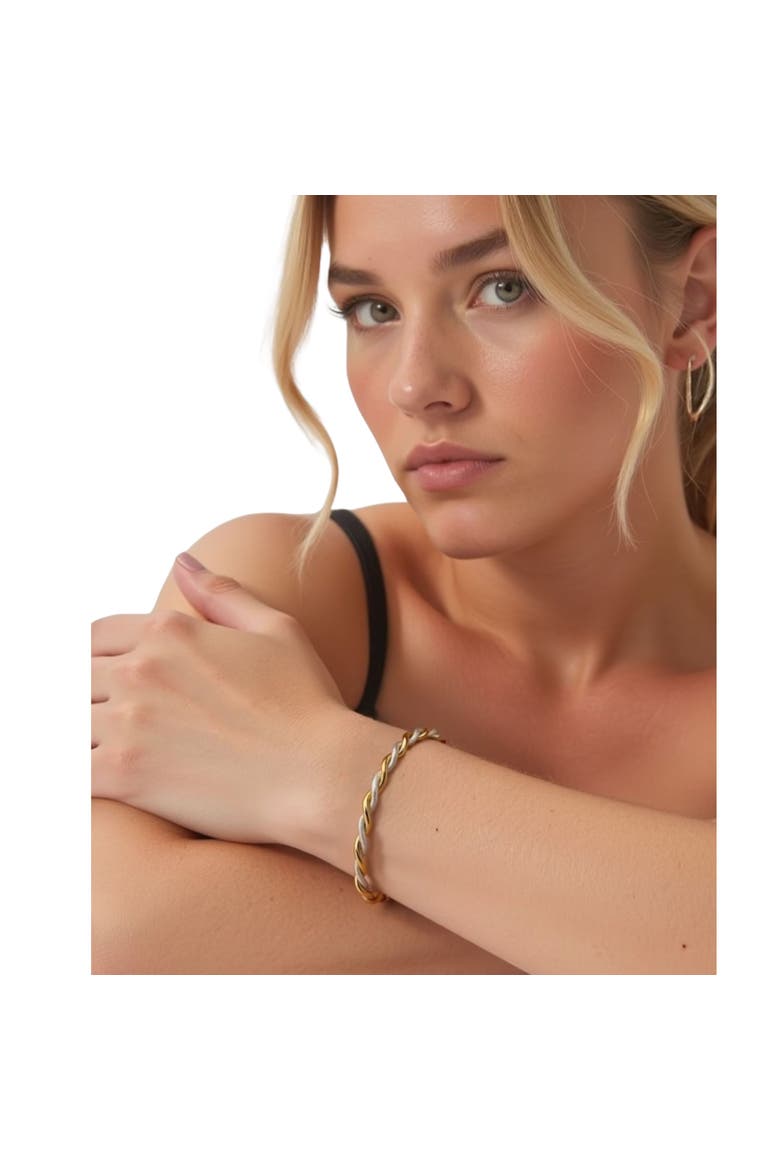 Waterproof Love Twist Bracelet, Alternate, color, Gold