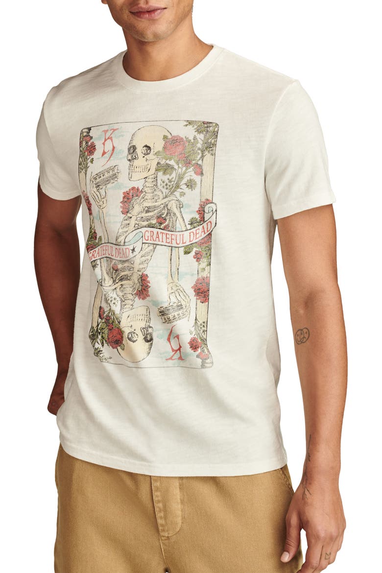 Grateful Dead Cotton Graphic T-Shirt, Main, color, MARSHMALLOW