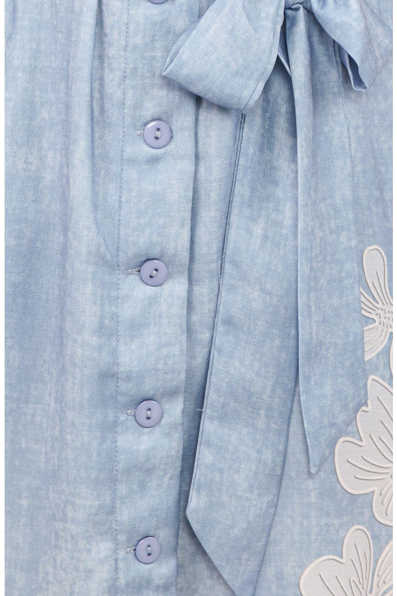 Connie Linen Blend Belted Shirtdress, Alternate, color, BLUE