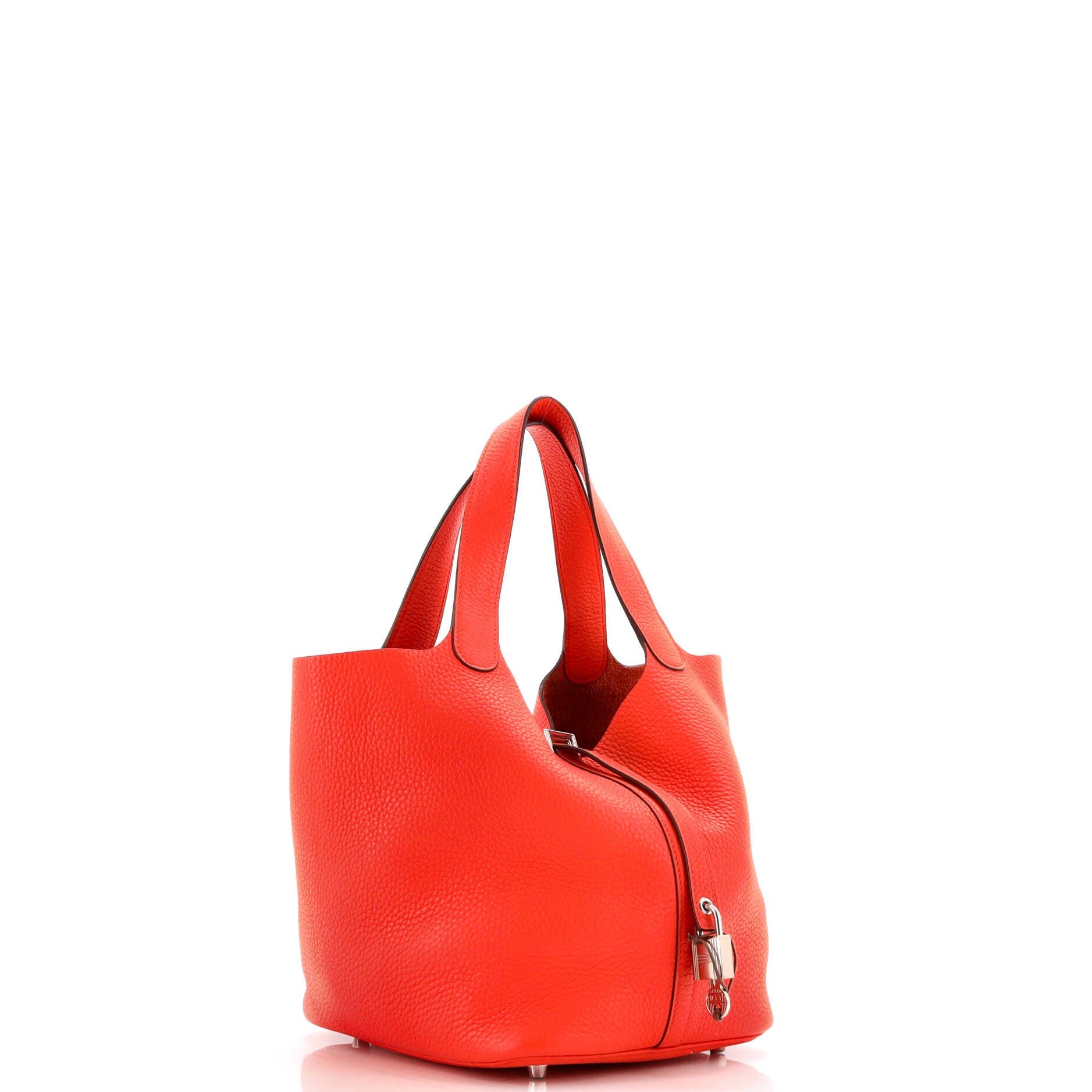 Picotin Lock Bag Clemence MM, Alternate, color, Orange