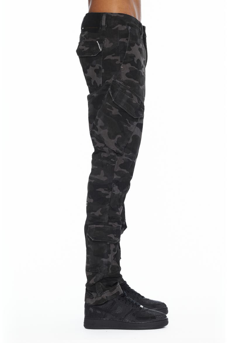 Rocker Slim Straight Cargo Jeans, Alternate, color, PEAT CAMO