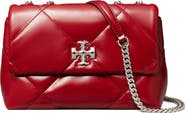 Tory Burch Small Kira Diamond Quilted Convertible Leather Shoulder Bag