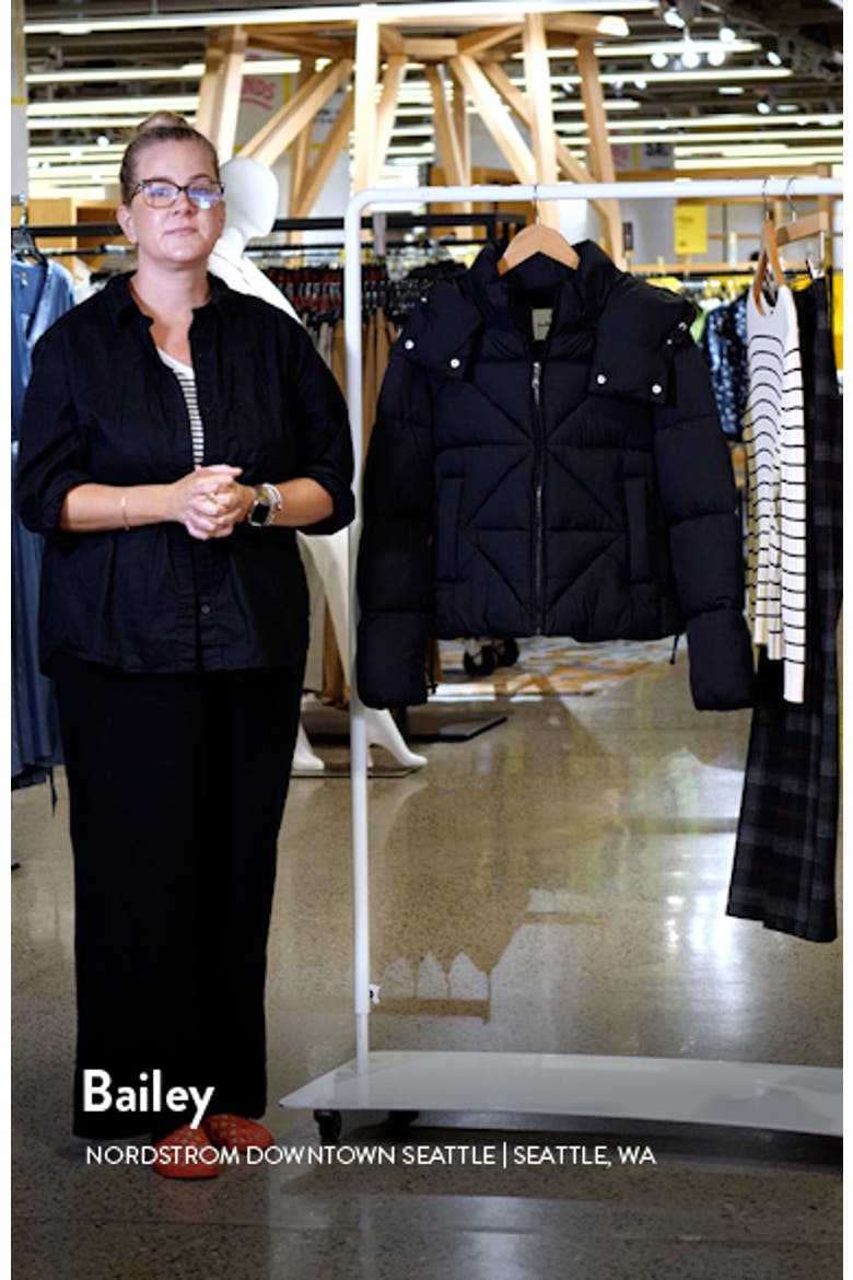 Crop Zip Puffer Jacket video