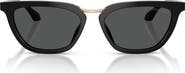 ARMANI 54mm Butterfly Sunglasses