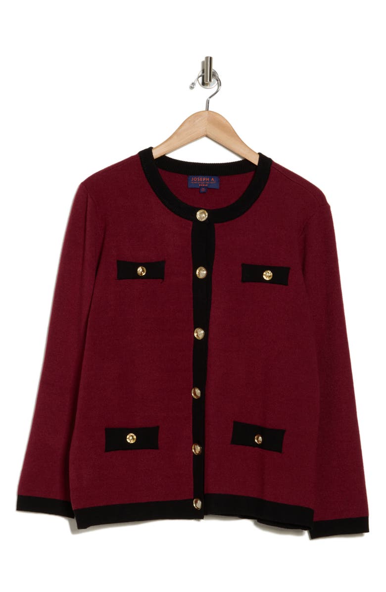 Joseph A Button Front Cardigan, Main, color, 
