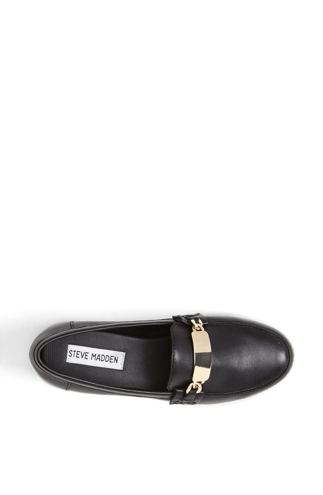 'J Fresh' Loafer, Alternate, color, BLACK/ GOLD