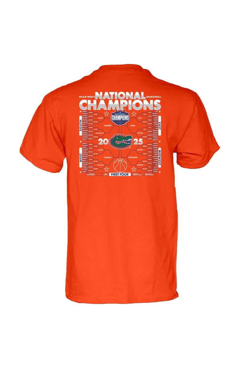 BLUE 84 Men's Blue 84 Orange Florida Gators 2025 NCAA Men's Basketball National Champions Bracket T-Shirt, Alternate, color,