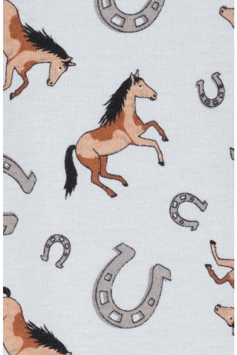 Men's Cotton Printed Matching Family Pajamas, Alternate, color, Horse