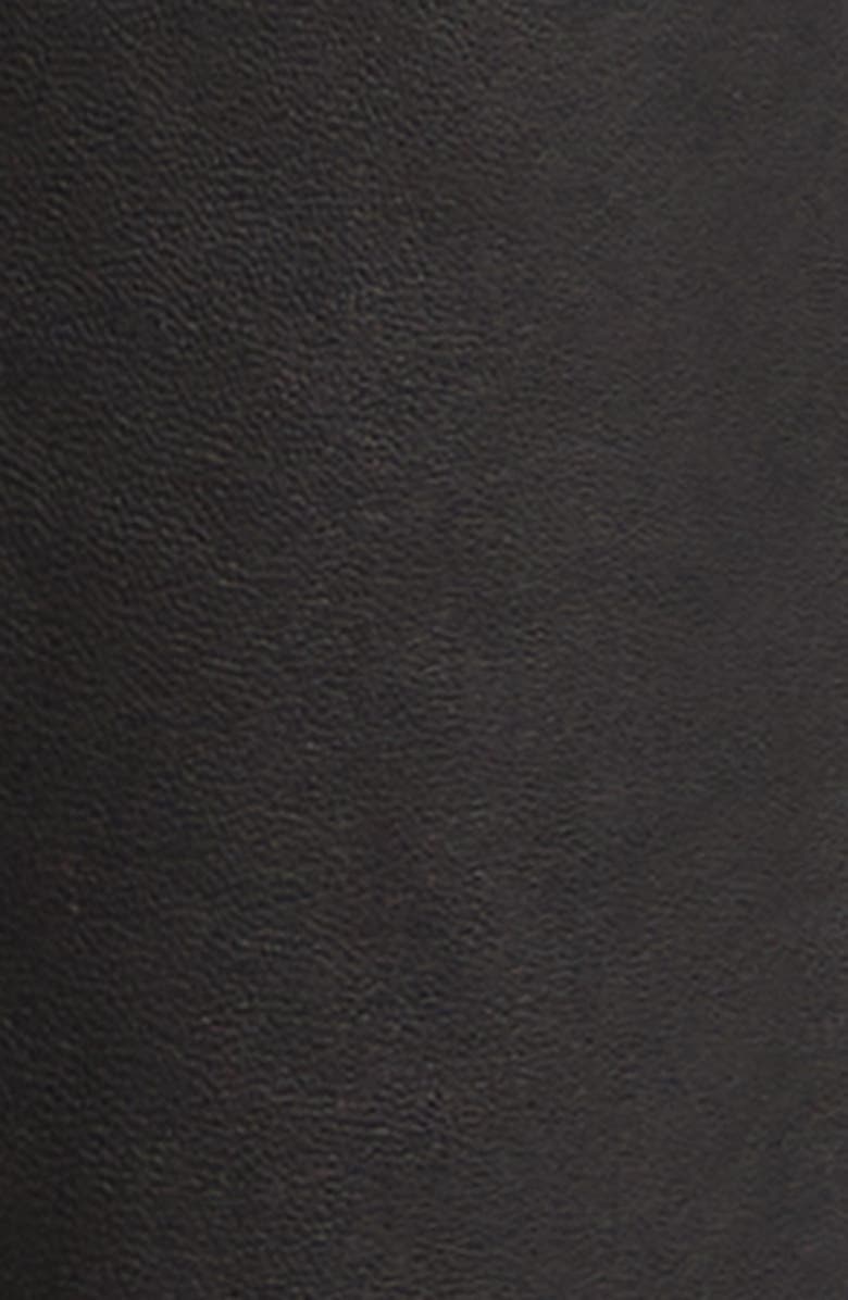 NOUR HAMMOUR Ruelle Smooth Leather Coat, Alternate, color, Noir Classique
