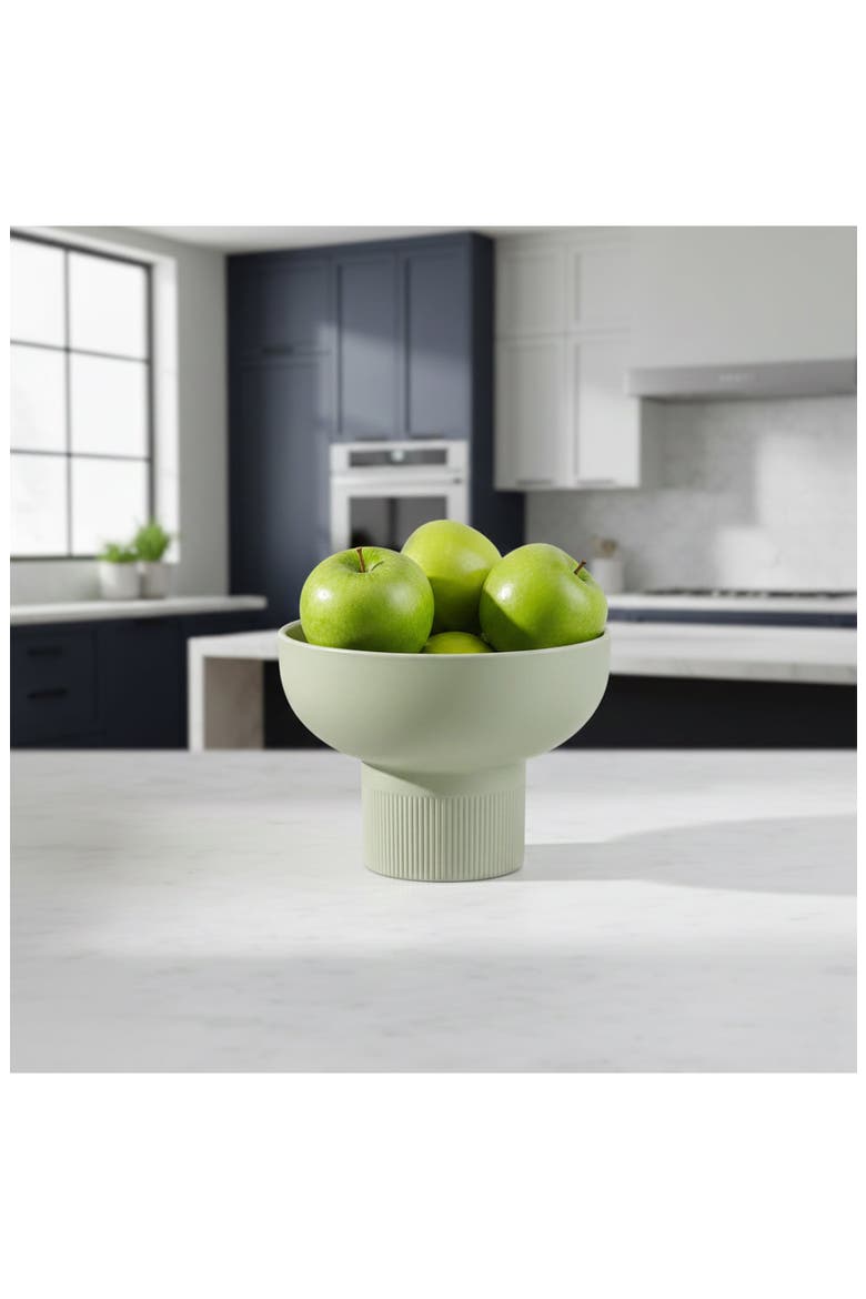Tip Top Small Ceramic Dinnerware Bowl, Alternate, color, OLIVE
