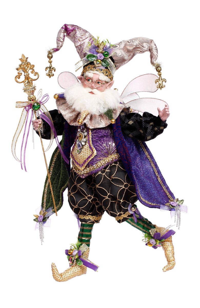 Mark Roberts Mardi Gras Magic Fairy, Medium, Main, color, Plum