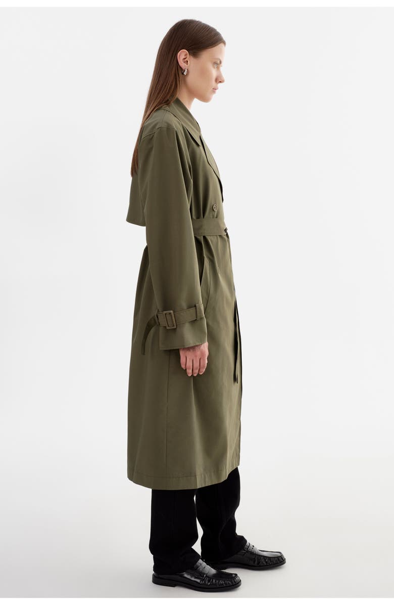 LAMARQUE Colette | Oversized Trench Coat, Alternate, color, Dark Olive