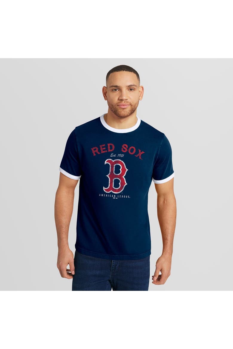 Men's Darius Rucker Collection by Fanatics  Navy Boston Red Sox Washed Ringer T-Shirt, Alternate, color, Navy