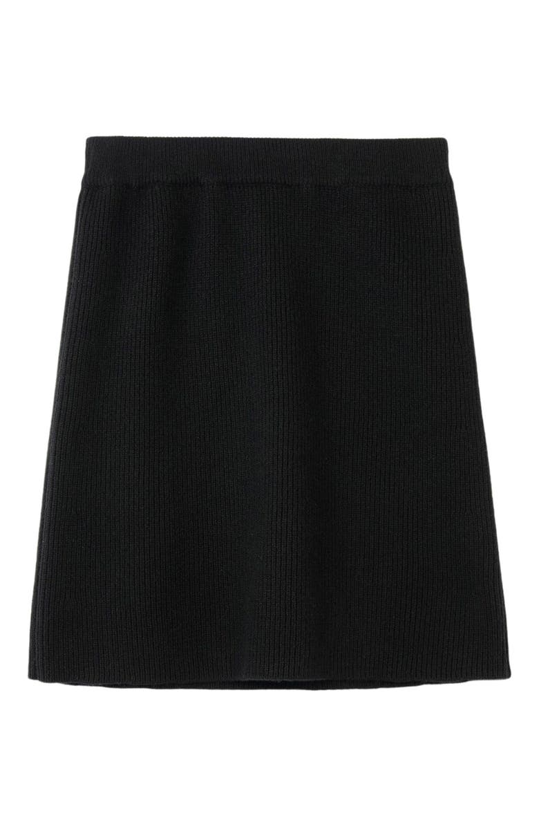GOBI Mongolian Cashmere Cashmere Mini Skirt, Main, color, Black