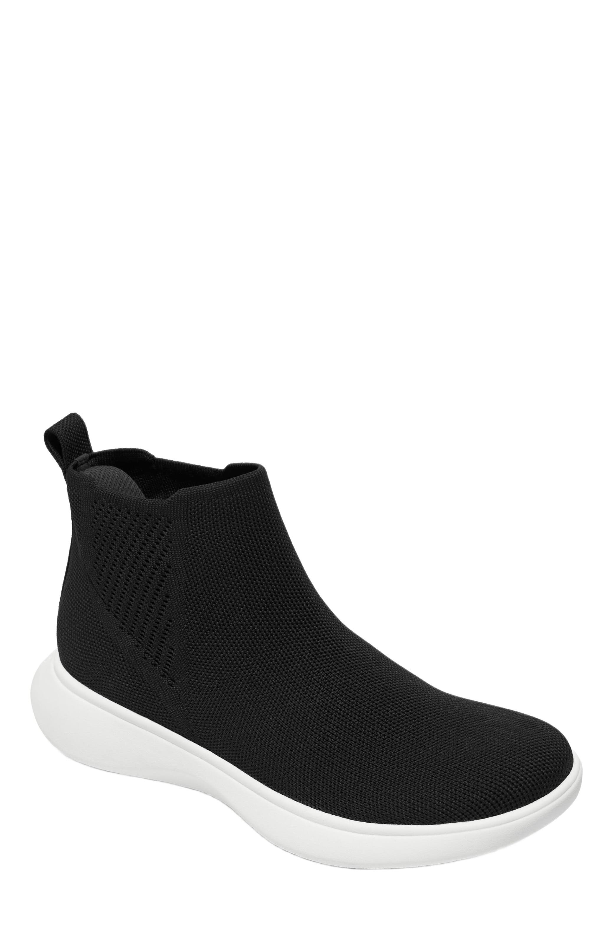 VIVAIA Round-Toe Slip-On Sneaker Boots, Alternate, color, Black